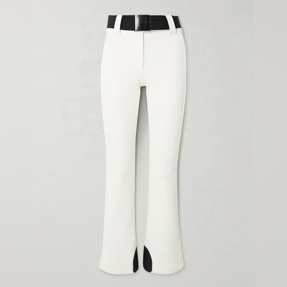 Stylish Authentic Goldbergh white belted ski pants